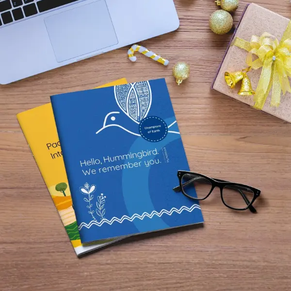 Sustainability Themed Notebook - Champions of Earth Series (Hello, Hummingbird Notebook)