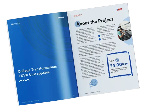EXIDE report on CSR Impact Assessment 2024 by Slate of Swan